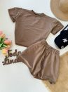conjunto moletinho blusinha + shorts maitê 000205