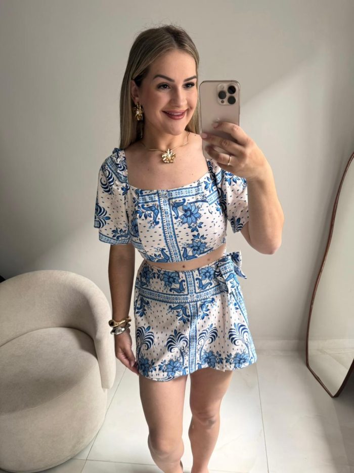 conjunto cropped + saia sarah azul 000205