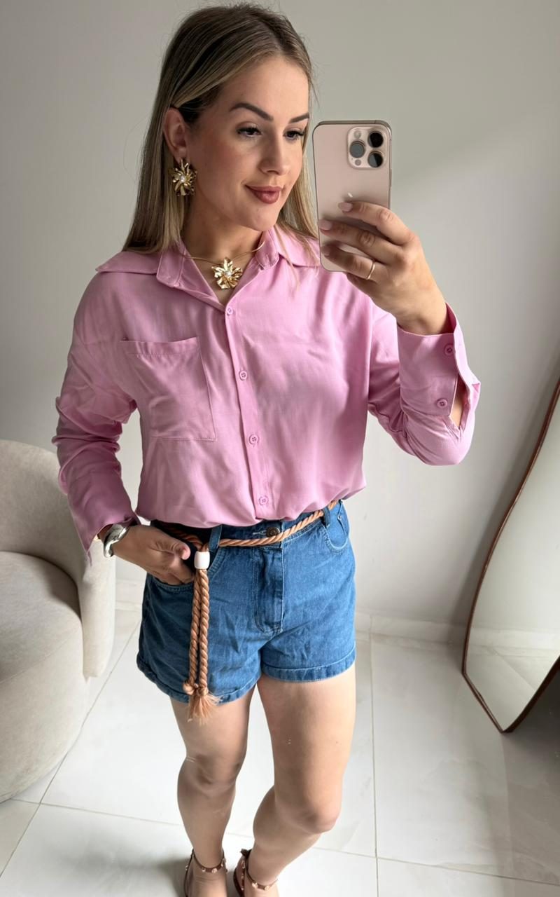camisa em linho maya loren 000263