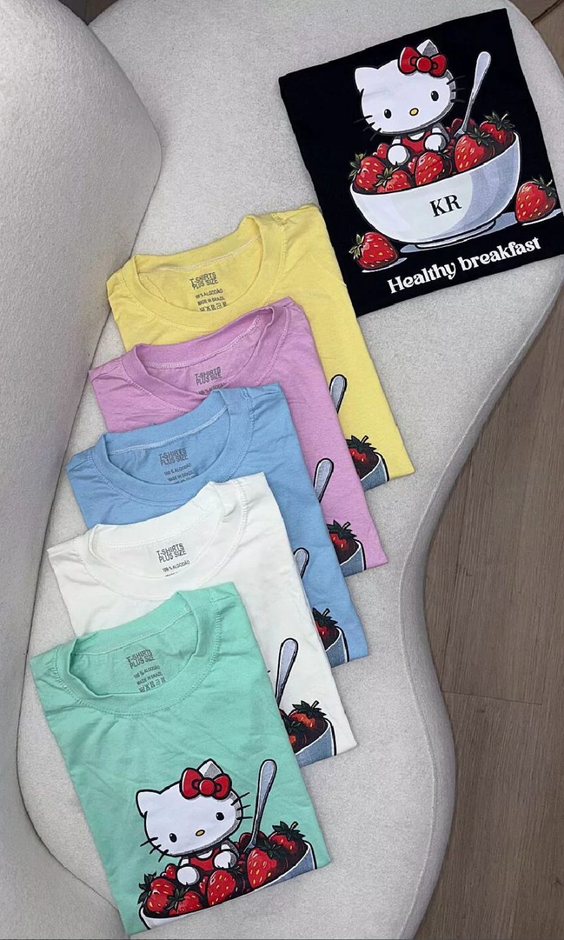 tshirts hello kitty moranguinho 000399