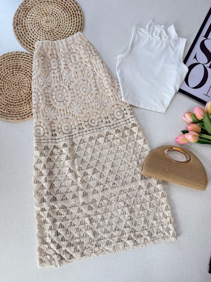 saia longa midi tricot 000368