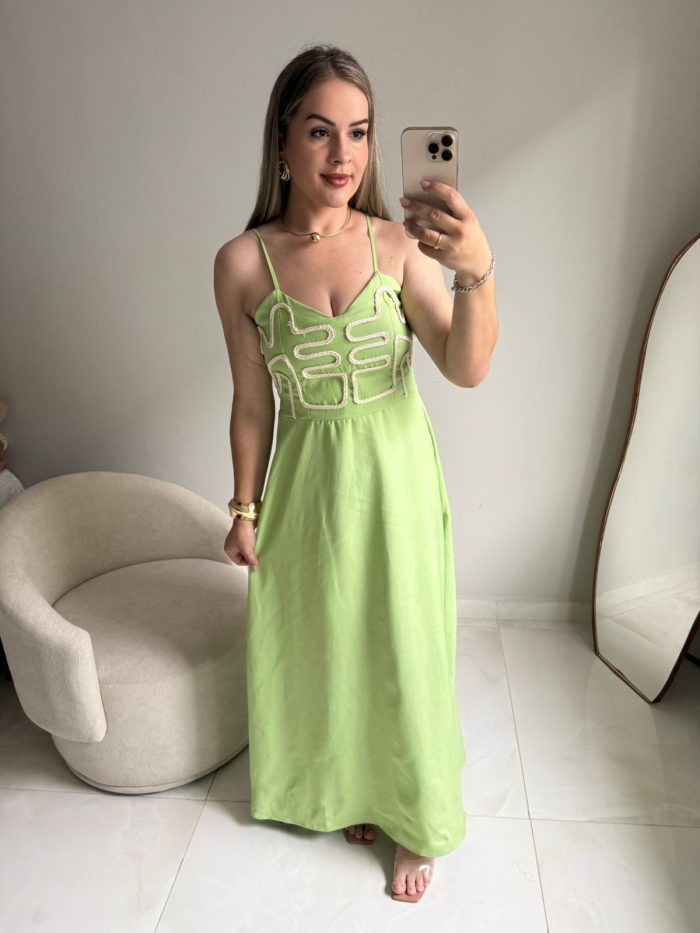 vestido contorno longo pérola negra 000146