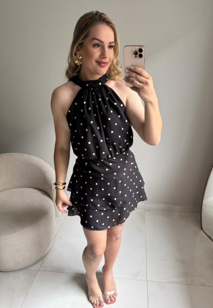 macaquinho de poá dália rosa 000259