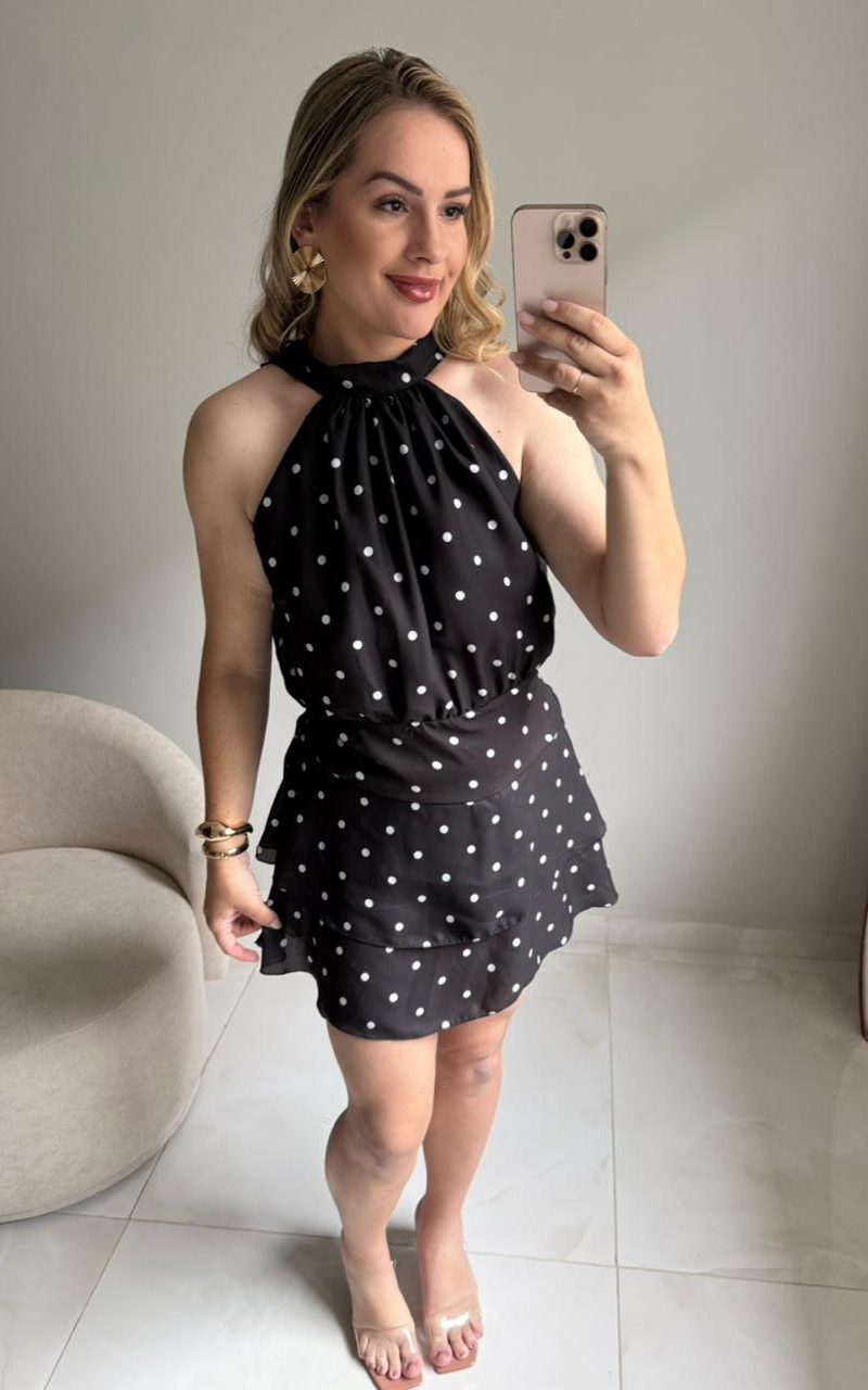 macaquinho de poá dália rosa 000259