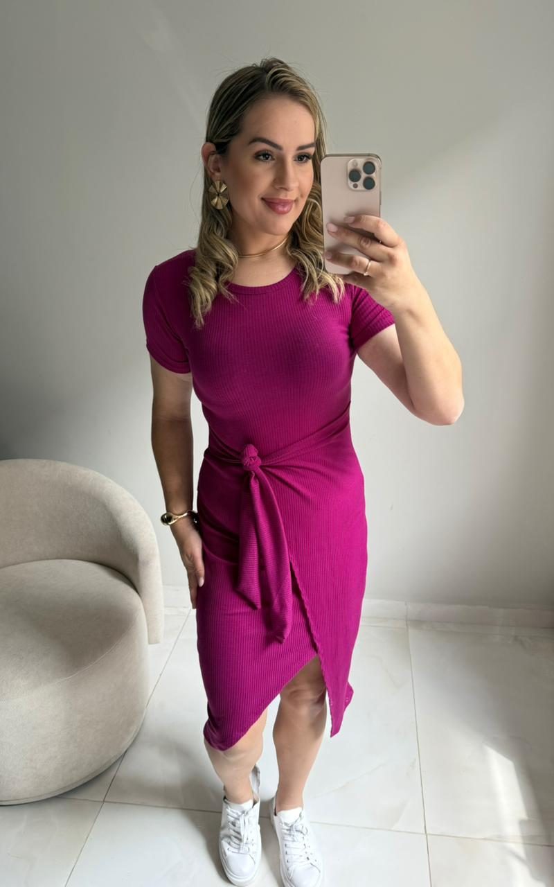 vestido canelado midi marília 000203