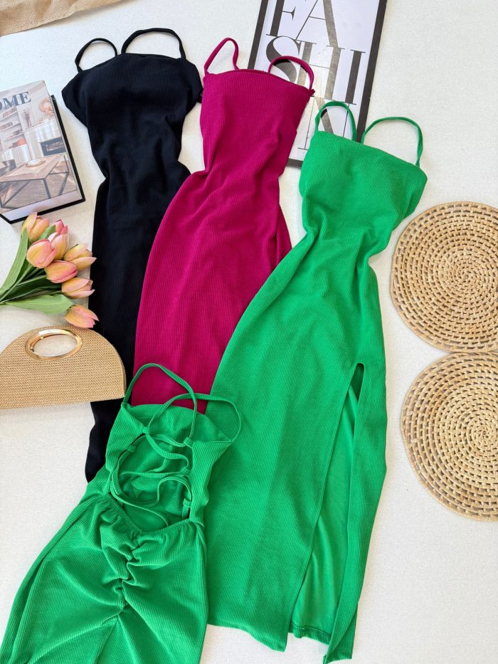 vestido canelado midi 000143 vestido canelado midi 000143