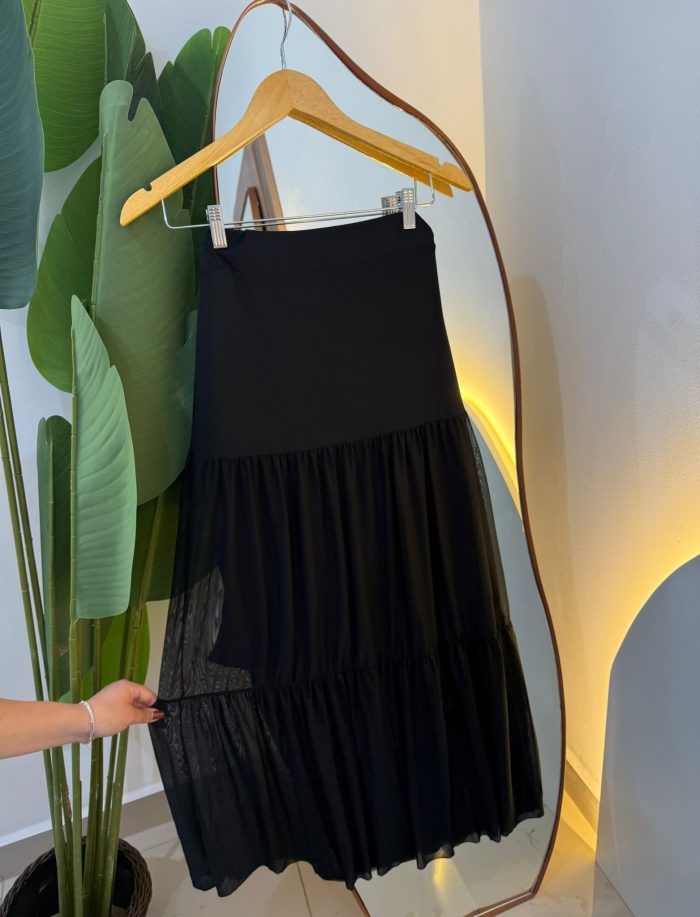 saia longa em tule 000201 saia longa em tule 000201