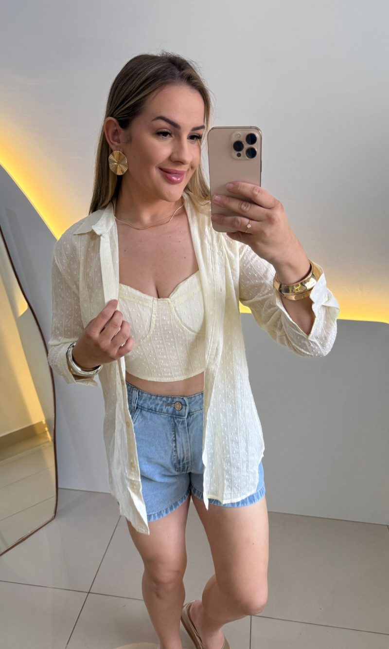 conjunto camisa e cropped samara 000259