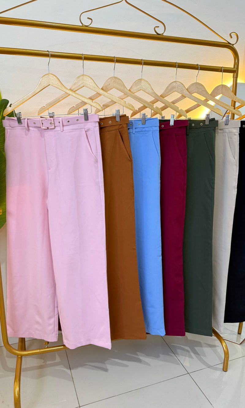 calça alfaiataria pantalona importada