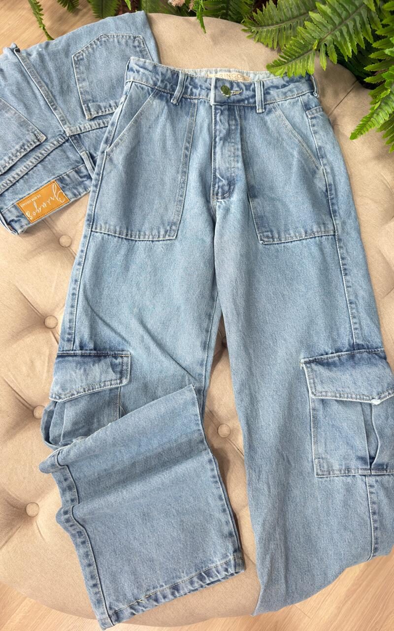 calça wid leg cargo slim 000268