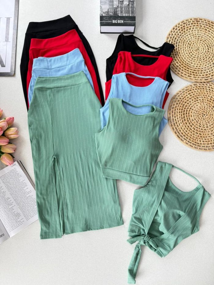 conjunto saia e cropped 000205