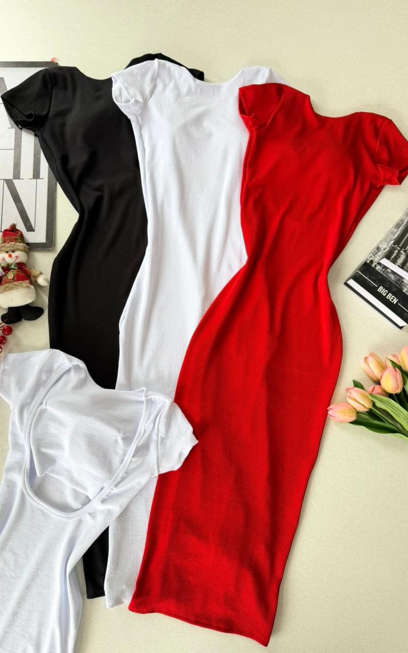 vestido canelado naty 000