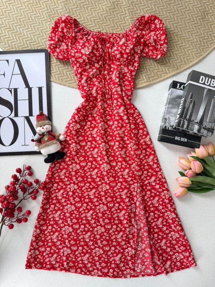 vestido camponesa taissa vermelho 000206 vestido camponesa taissa vermelho 000206