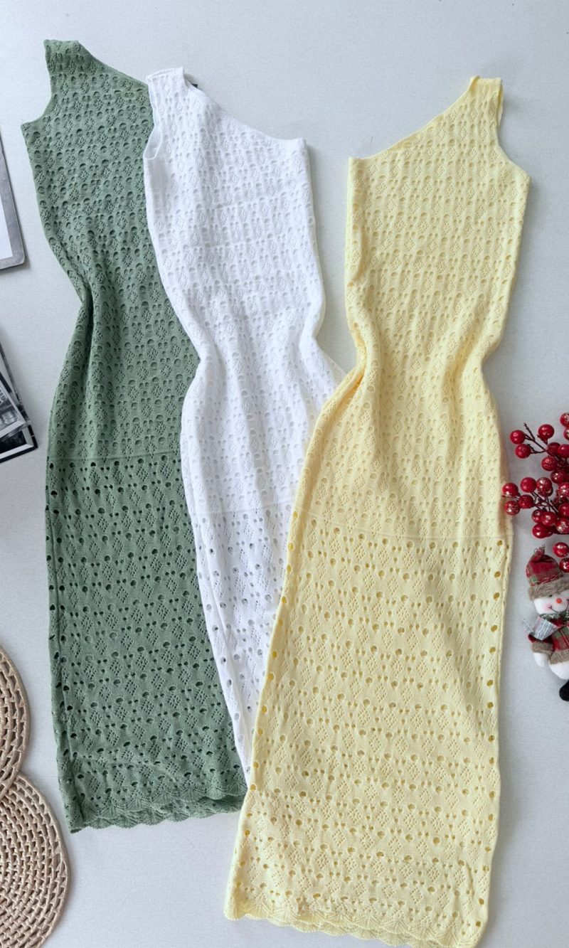 Vestido Tricot Midi 000146