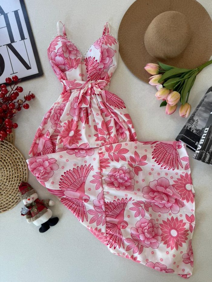 vestido bárbara 000259 rosa, Único vestido bárbara 000259 rosa, Único