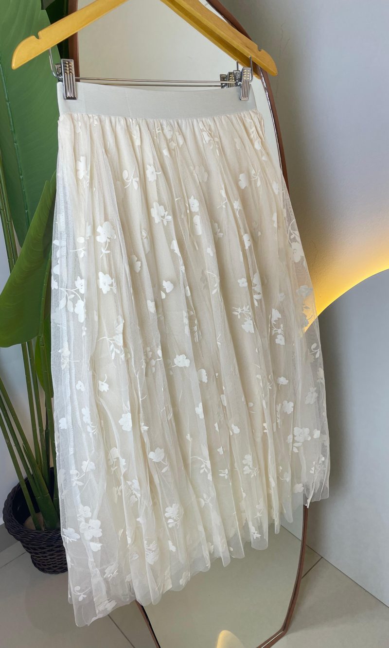 Saia Tule Floral 000171