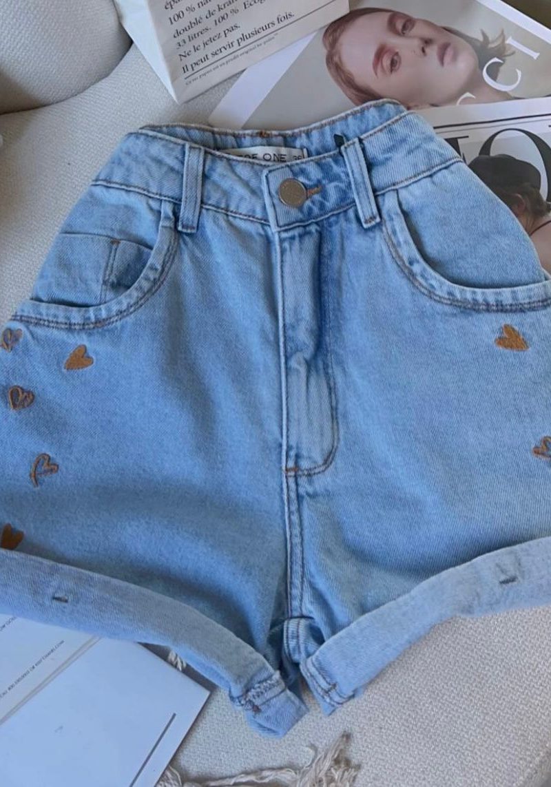 Shorts Jeans Bordado 000402