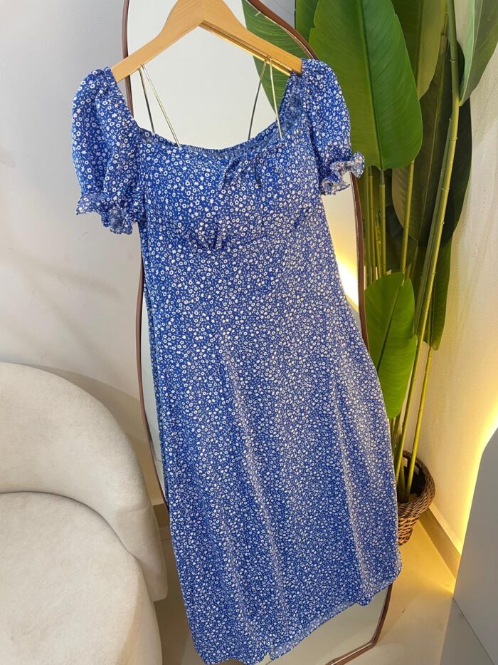 vestido camponesa taissa azul 000206