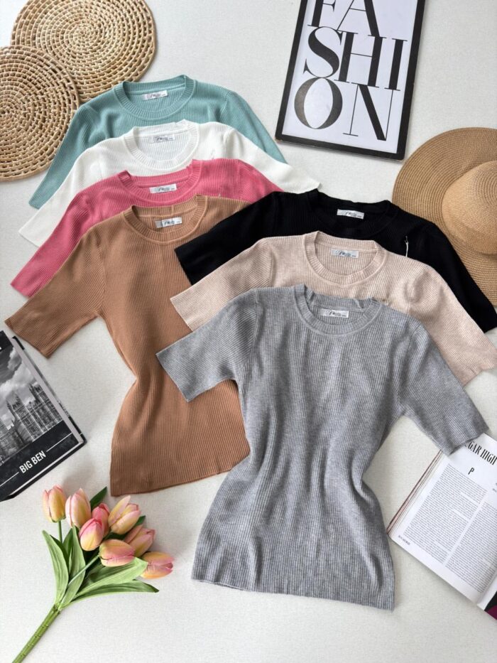 blusa canelada em modal 00090