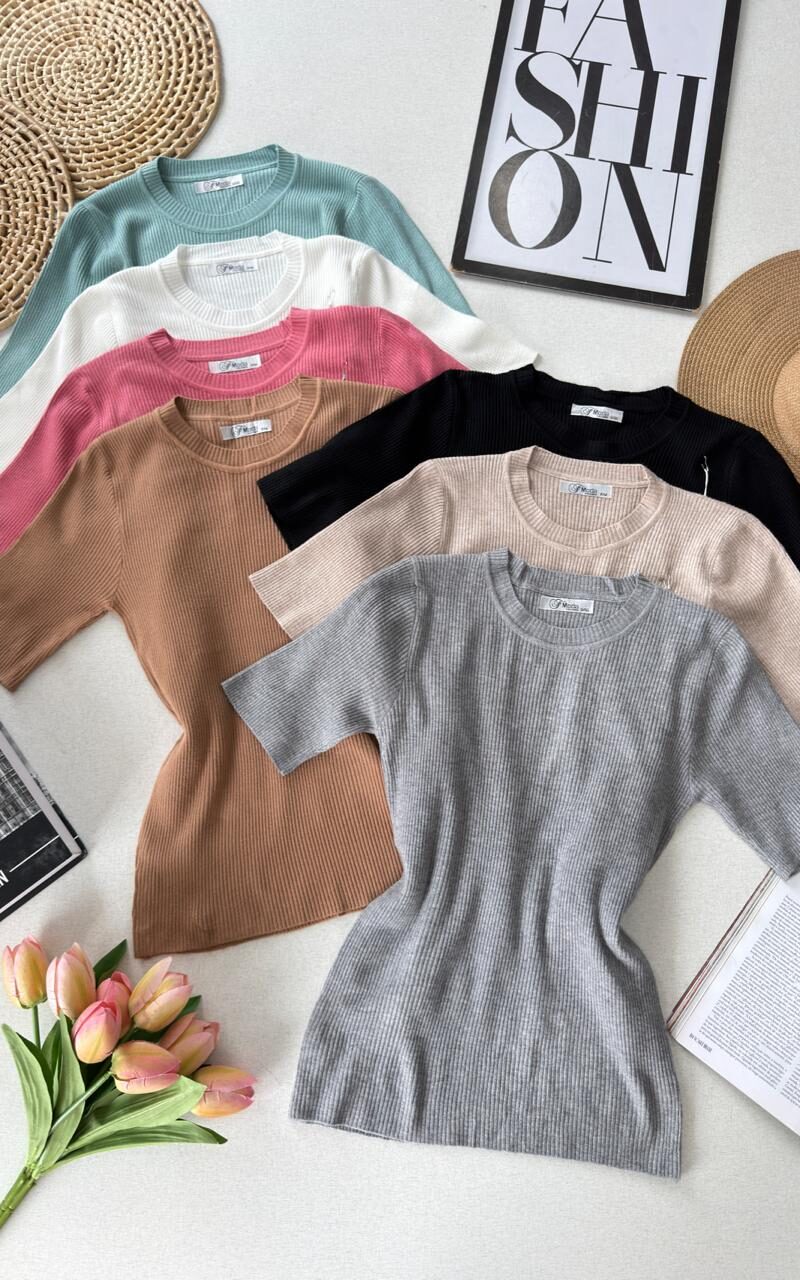 blusa canelada em modal 00090