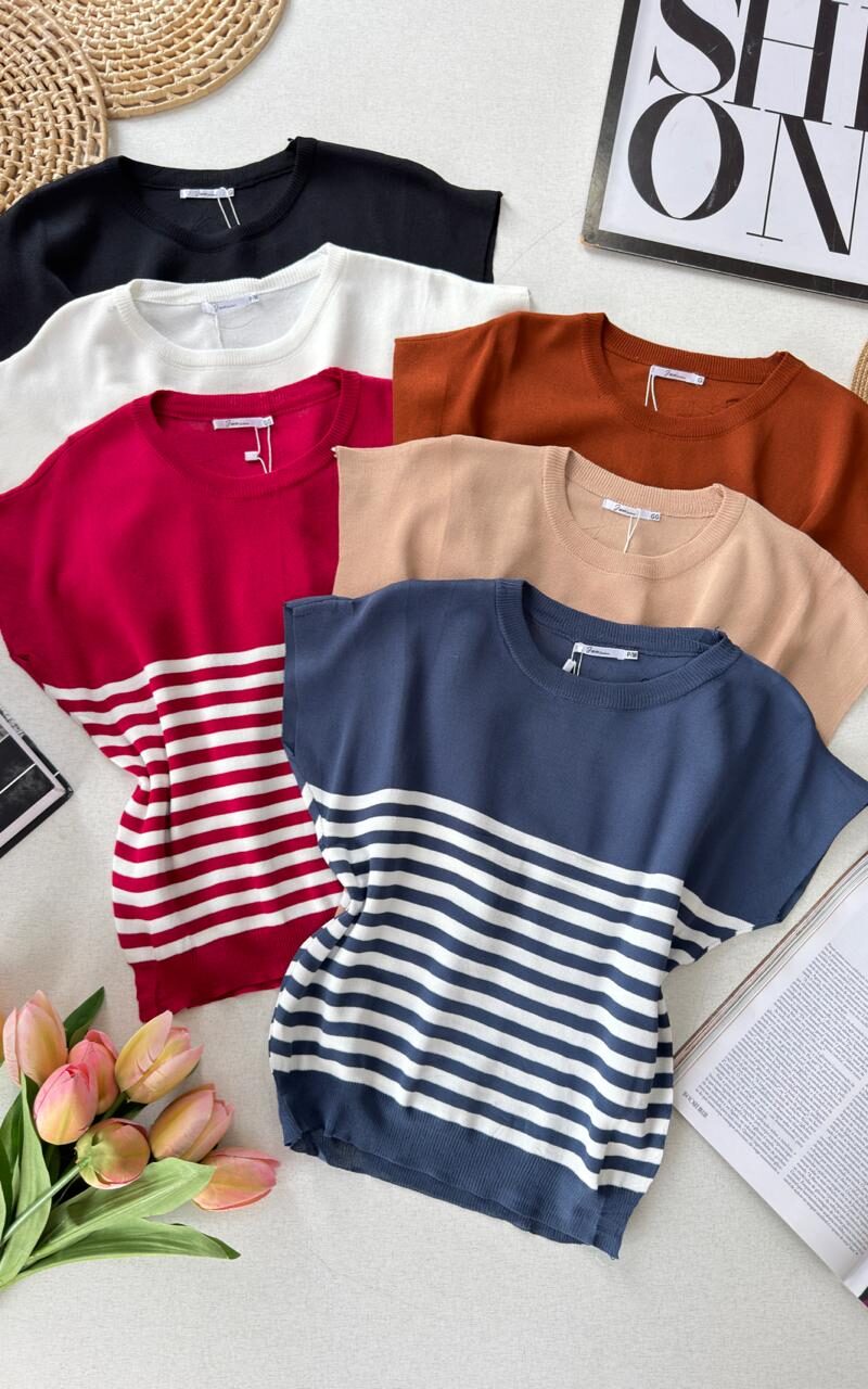 Blusinha Listrada em Modal 000193