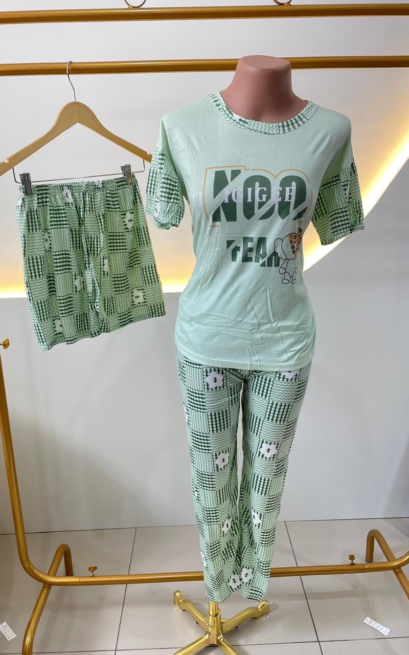 pijama 3 peças capivara 000537