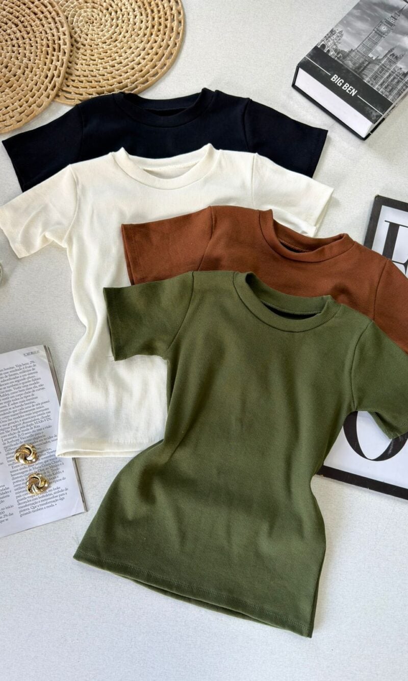 blusa canelada lisa 000412