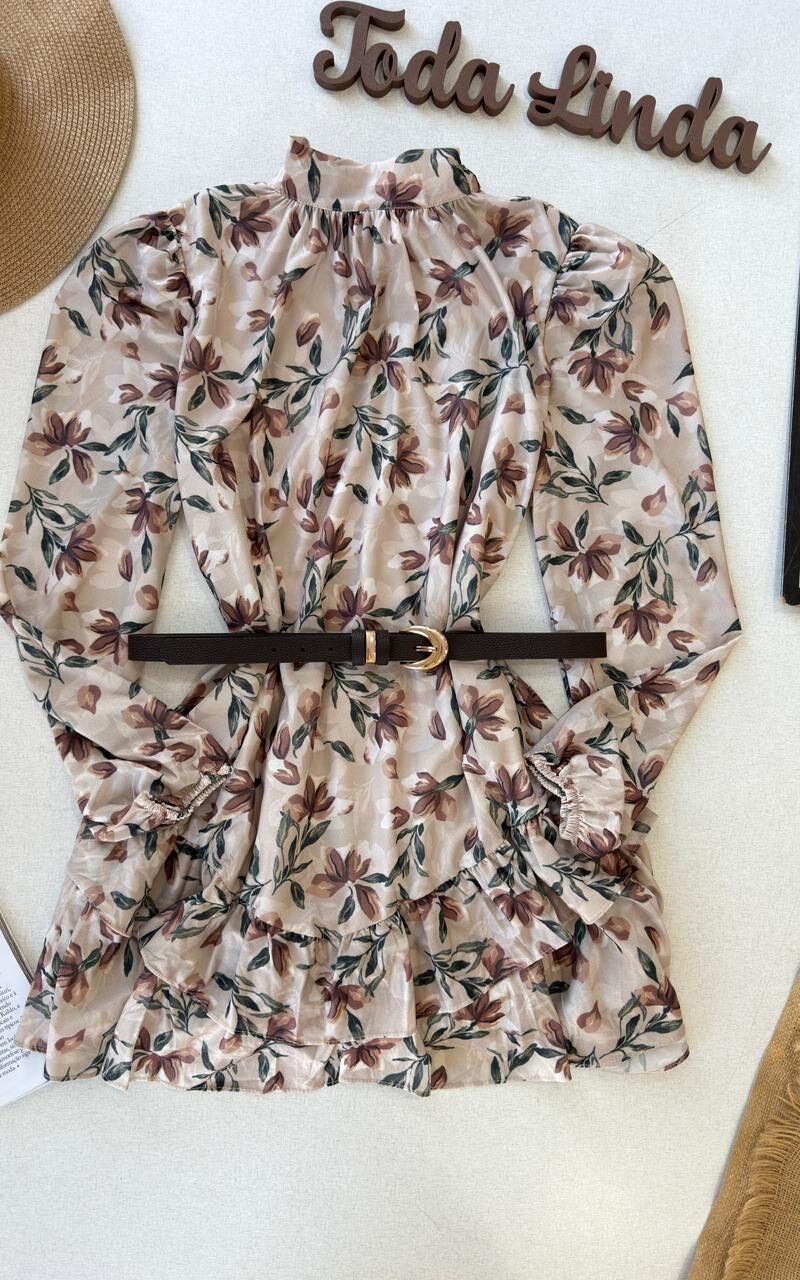 Vestido Chiffón Floral 000149