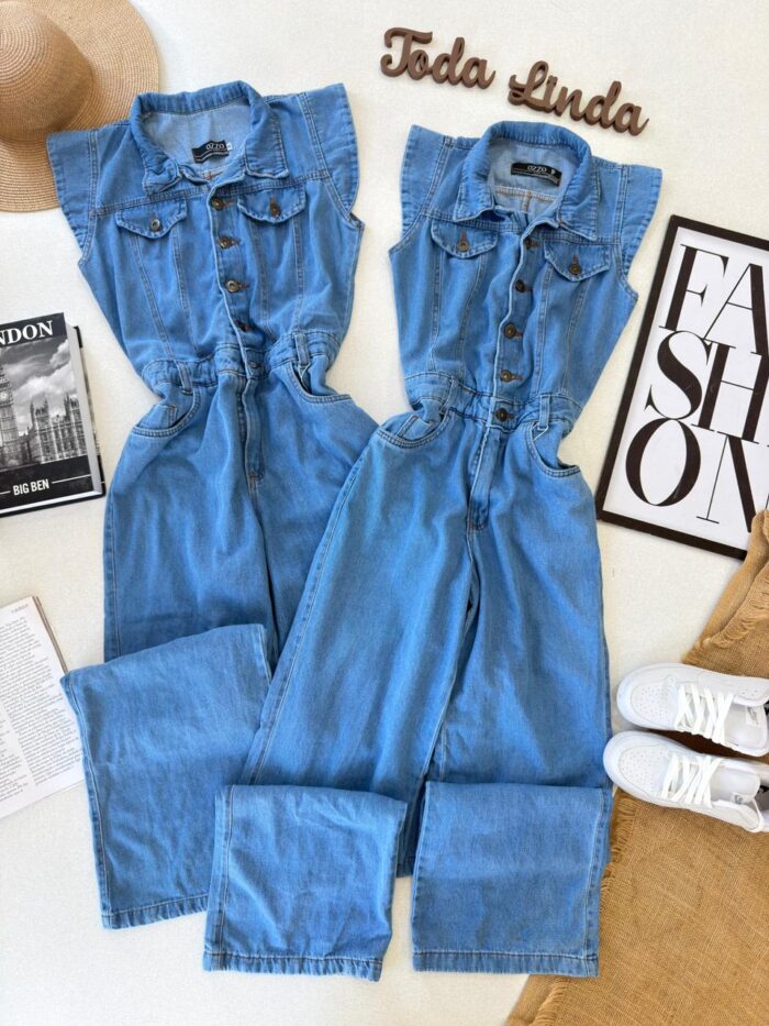 macacão longo jeans 000436