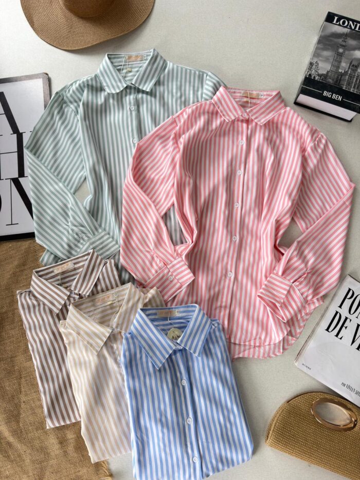 camisa listrada manga longa 000172