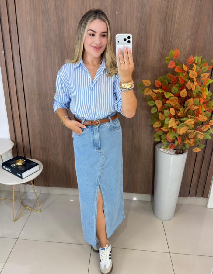 saia jeans clara midi 000137 saia jeans clara midi 000137