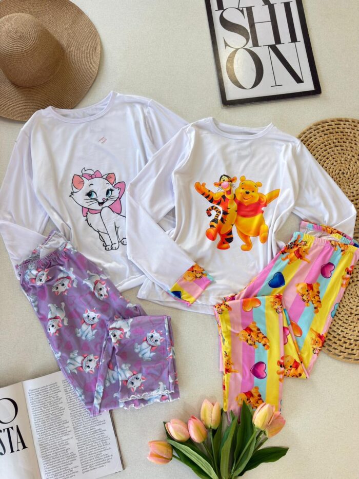 pijama feminino urso pooh 000443