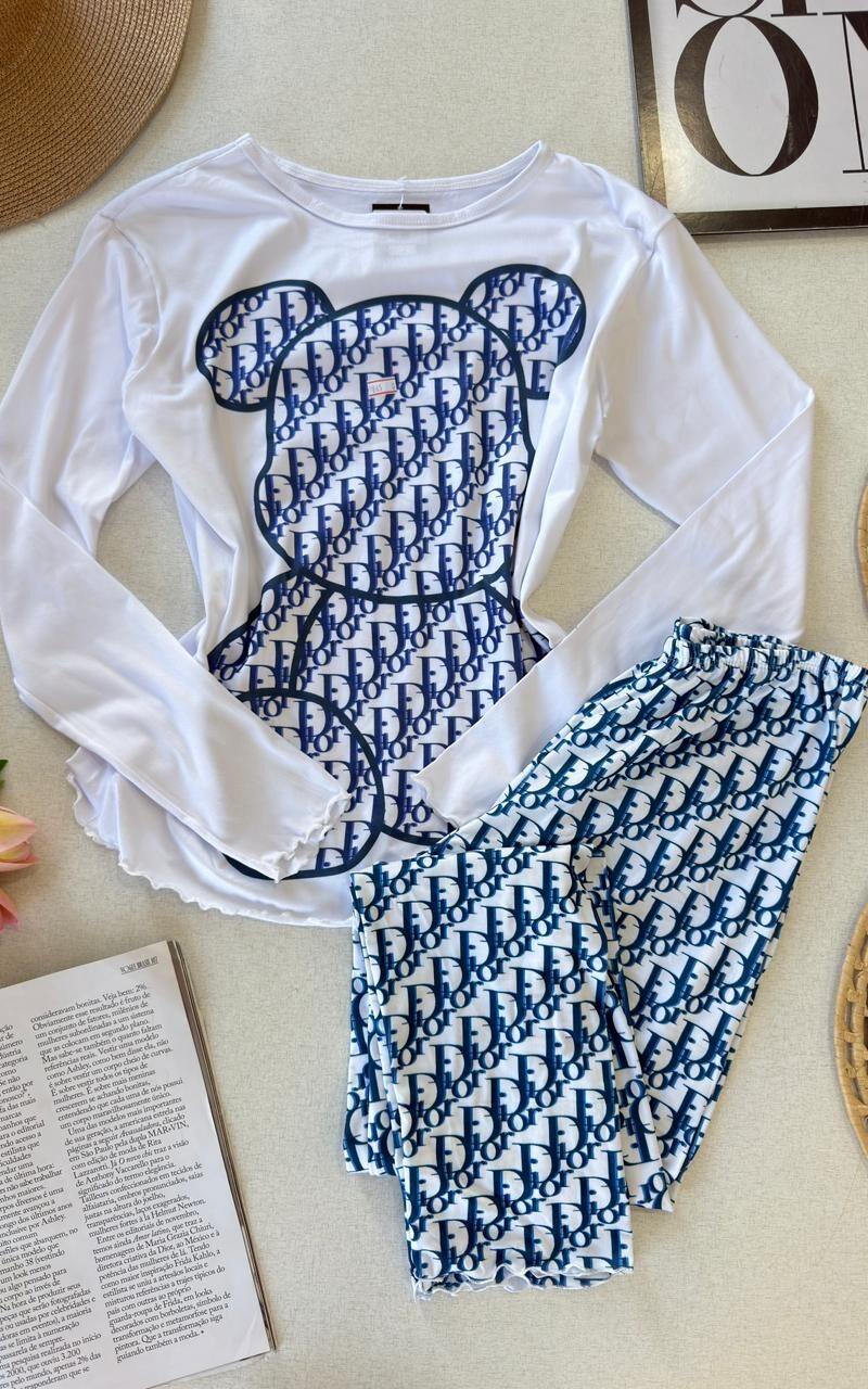 Pijama Feminino Ursinho Fashion 000443