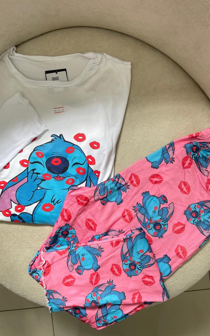 pijama feminino stitch 000443