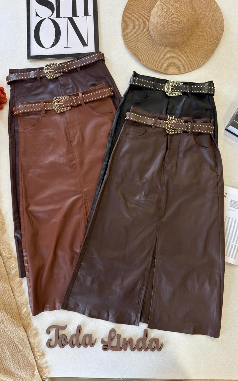 saia de couro eloá 000363