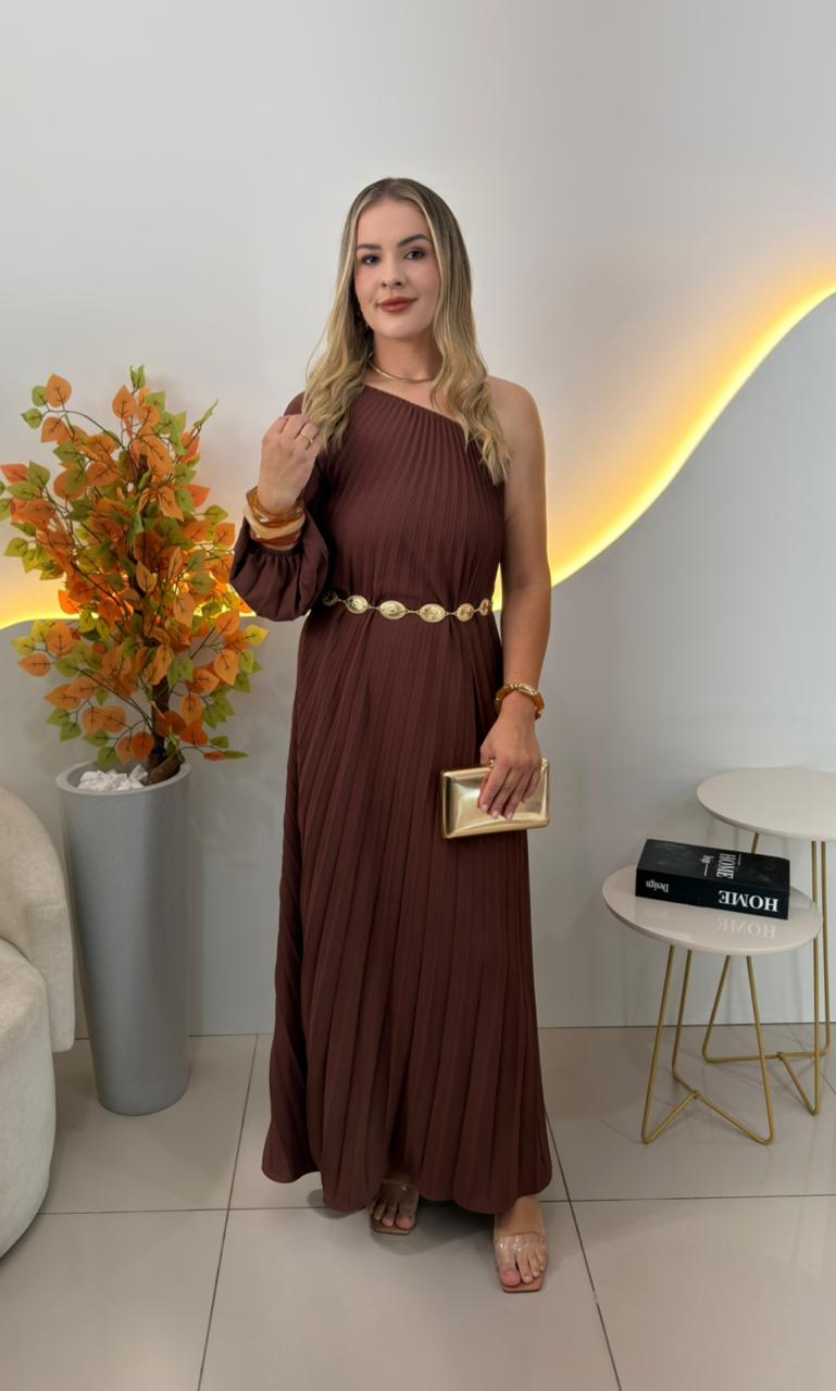 vestido plissado claire 000149