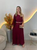 vestido plissado claire 000149