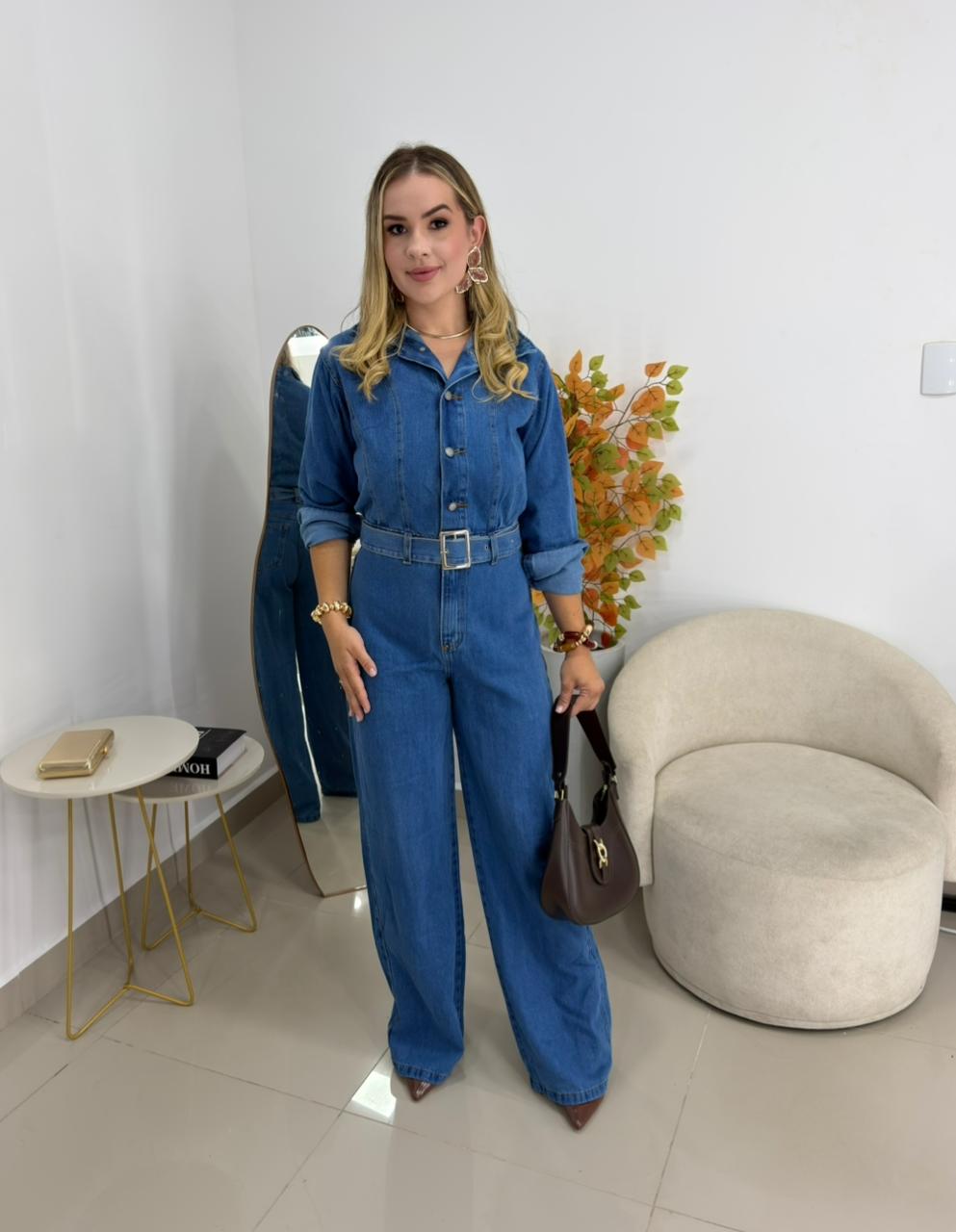 macacão jeans ingrid 000365 macacão jeans ingrid 000365