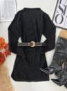 vestido de tricot mousse 000259