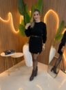 vestido de tricot mousse 000259
