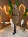 vestido de tricot mousse 000259
