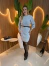 vestido de tricot mousse 000259