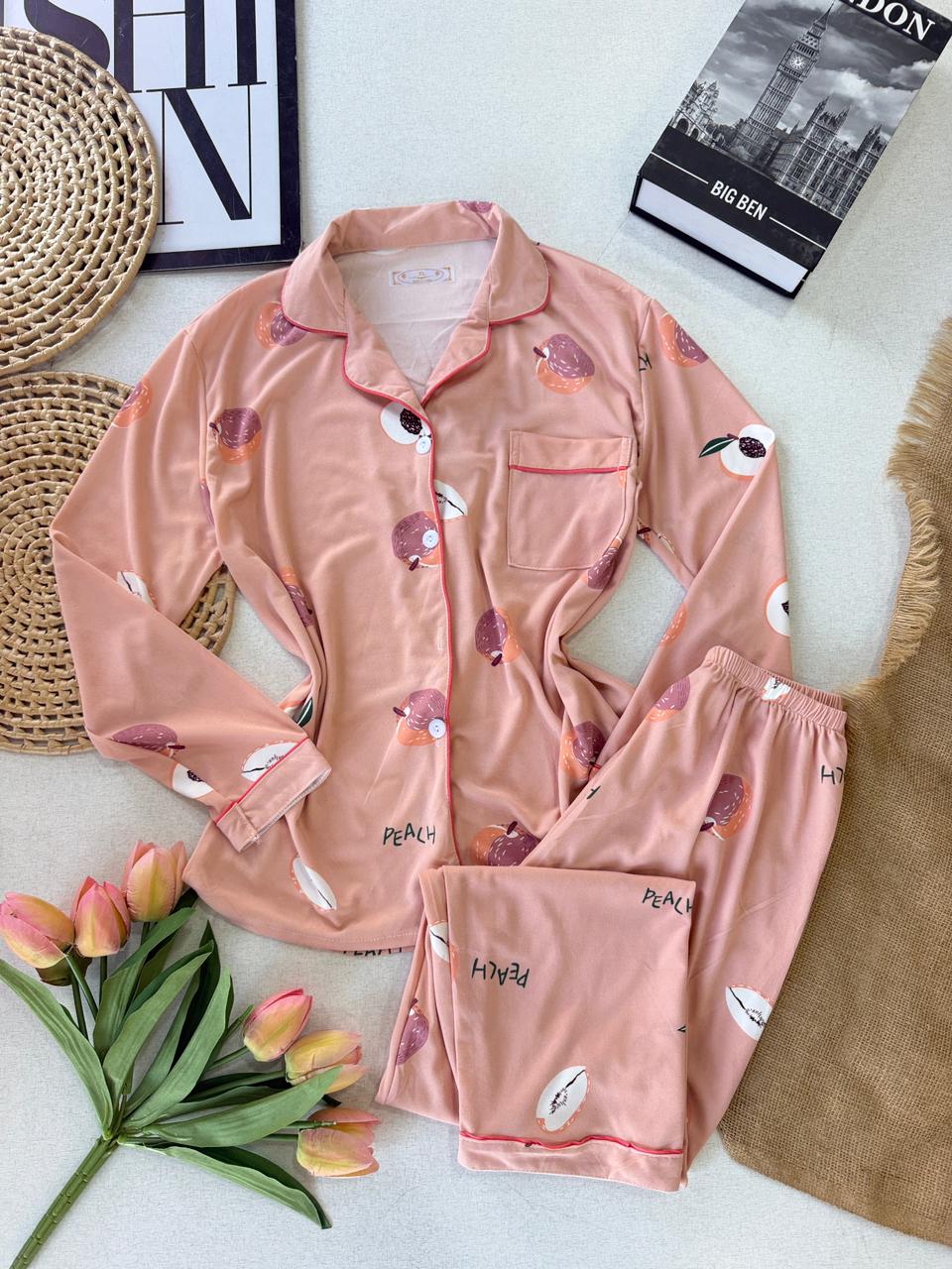 Pijama Estampado Rosa 000530