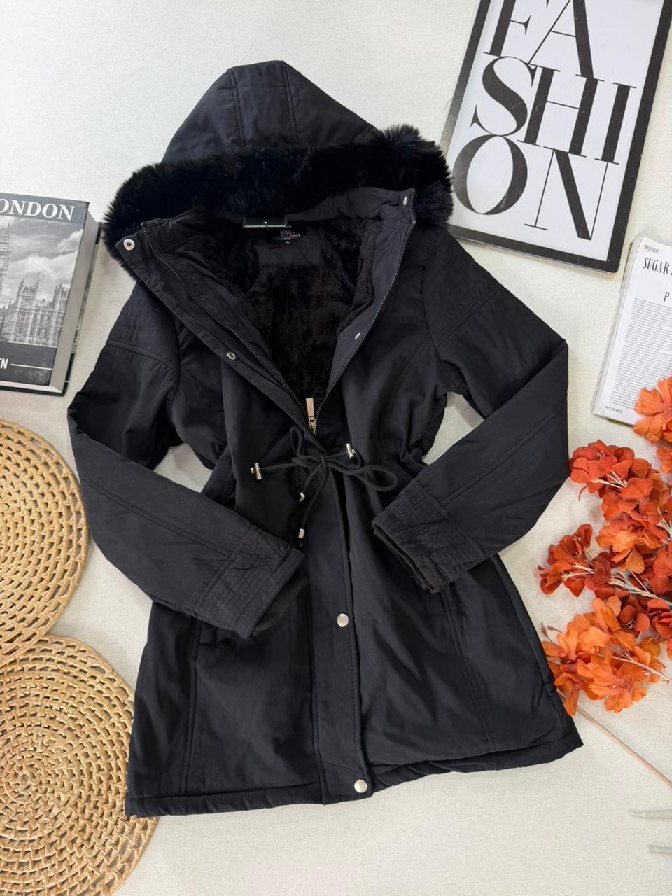 Parka Florença Preto 000287